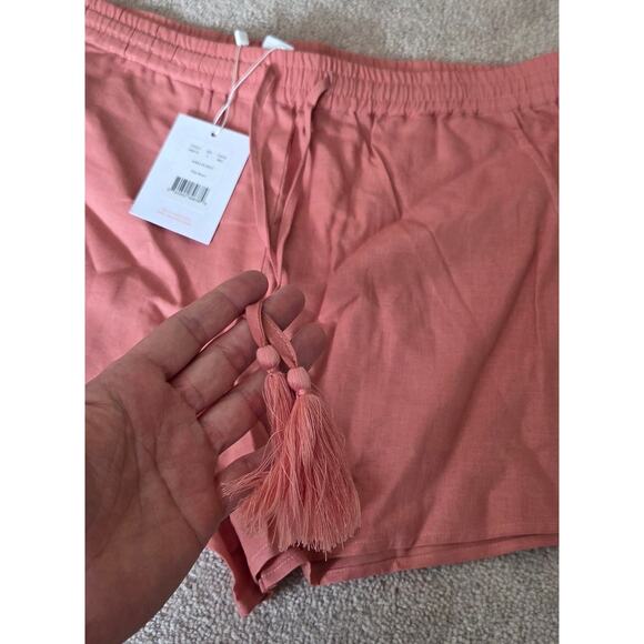 NWT Andie Swim The Graciosa Linen Blend Shorts Sunset Size Small - Picture 4 of 6